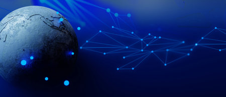 network of internet laser particle for telecom, data cloud storage network of social data...