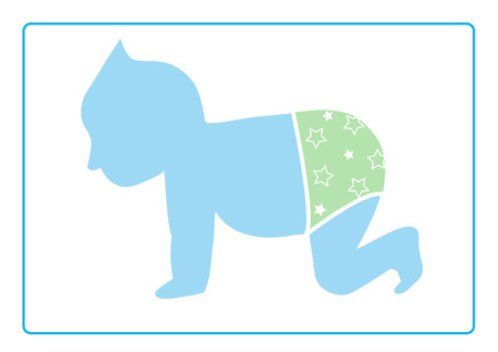 baby vector symbol on white backgroundsのイラスト素材