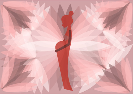 Pregnant vectors, Pregnant symbolsのイラスト素材