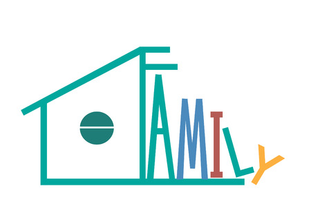 family graphic design, vector illustrationのイラスト素材