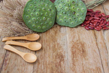 table food on thai kitchenの写真素材