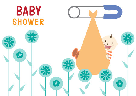 baby shower design. vector illustrationのイラスト素材