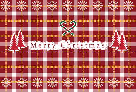 Vector seamless christmas tartan ,tartan pattern,Christmas cardsのイラスト素材