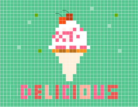 Design of ice cream conesのイラスト素材
