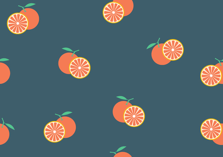 Background from the cut orange,Pattern fruits,Vector illustrationsのイラスト素材