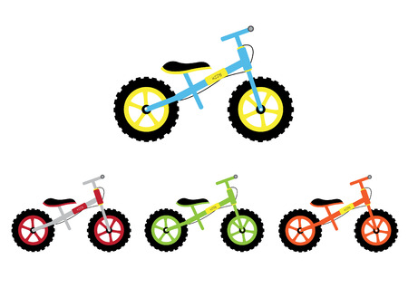 Set of kid bicycle,Vector illustrationsのイラスト素材