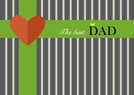 Happy Father's Day Vector Design,greeting cardのイラスト素材