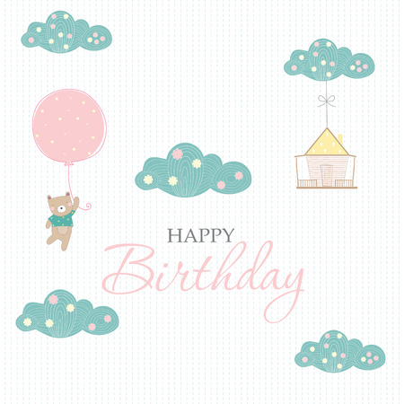 Birthday card coverのイラスト素材