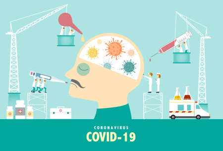 cases of corona virus focus,covid-19,template Design of health care concept,vector illustrations.