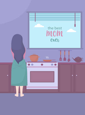 Happy Mother's Day ,greeting design for the mother's day,Vector illustration.のイラスト素材