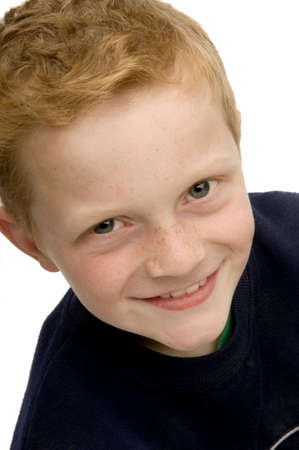 Close Up of young Boy smiling