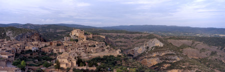 Large view of a little spanish cityの写真素材