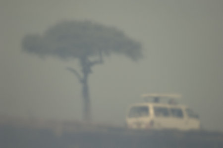 Fire at Masai mara Kenyaの写真素材