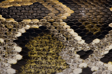Close-up of Python regius' snakeskinの写真素材