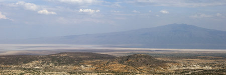 Panoramic landscape ,Tanzania, Africaの写真素材