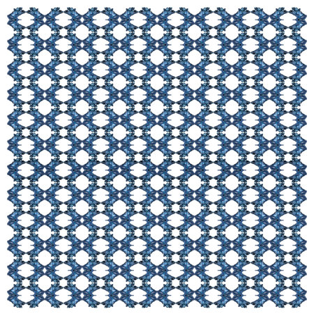 Female Blue and Black Poison Dart Frog with young, Dendrobates azureus, in repeated pattern, in front of white backgroundの写真素材