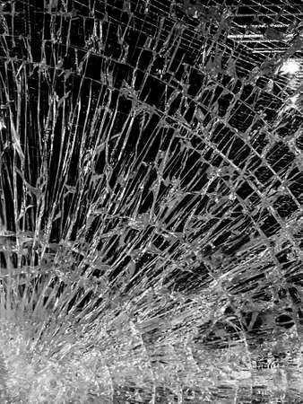 Black and white broken glass textured background