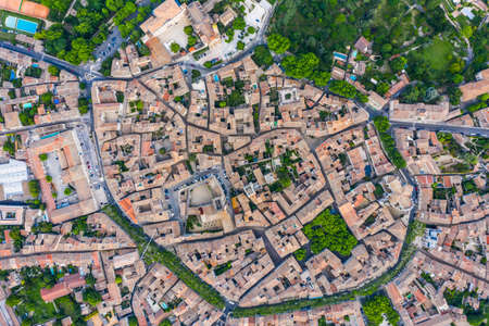 Aerial view of the historic town of Uzes, Franceの写真素材