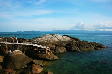 Koh Pha-ngan, Surat Thani, Thailandの写真素材