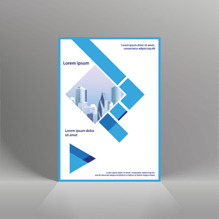Flyer cover business brochure vector design, Leaflet advertising abstract background, Modern poster magazine layout template, Annual report for presentationのイラスト素材