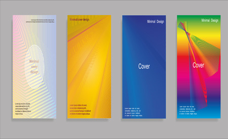 Minimal covers design. Cool halftone gradients. Future Poster templateのイラスト素材