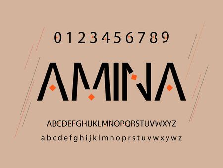 Elegant alphabet letters serif font and number. Classic Lettering Minimal Fashion. Typography fonts regular uppercase, lowercase and numbers. vector illustrationのイラスト素材