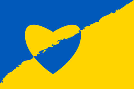 Pray for Ukraine, Ukraine flag praying concept vector illustration. Pray For Ukraine peace. Save Ukraine from russia.のイラスト素材