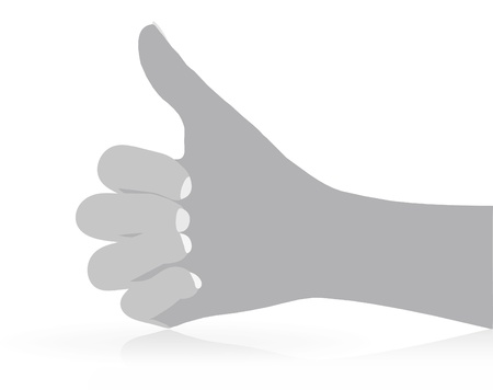 thumb up icon, vector illustrationのイラスト素材