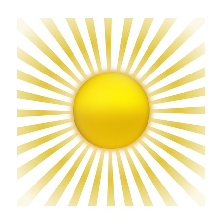 EPS Vector 10 - sun with sunburstのイラスト素材