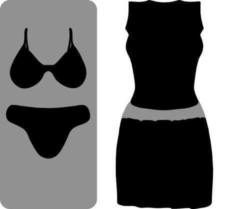 illustration - woman outfitsのイラスト素材