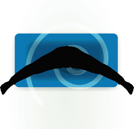 Vector Image - Yoga pose isolated on white backgroundのイラスト素材