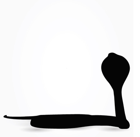 Vector Image - snake silhouette isolated on white backgroundのイラスト素材