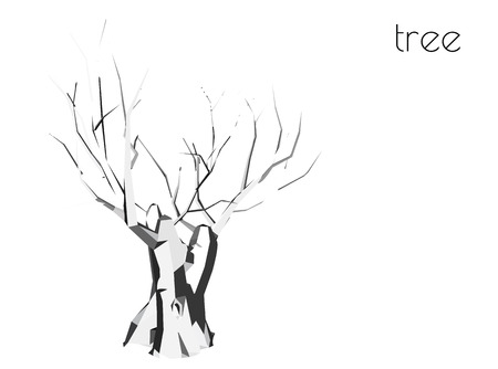 EPS 10 vector illustration of tree, plant silhouetteのイラスト素材