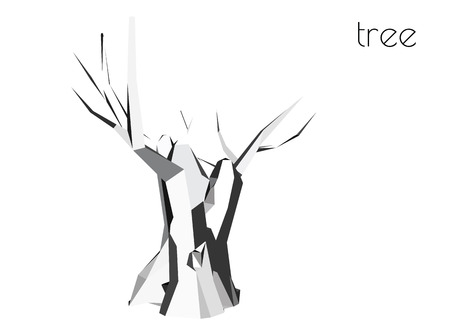 EPS 10 vector illustration of tree, plant silhouetteのイラスト素材