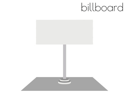 EPS 10 vector illustration of billboard on white backgroundのイラスト素材