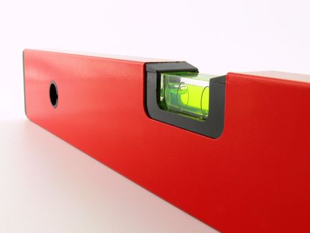 Macro picture of a red level tube