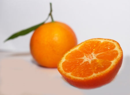 Clementines can be separated into 7 to 14 segments. They tend to be very easy to peel, like a 

tangerineの写真素材