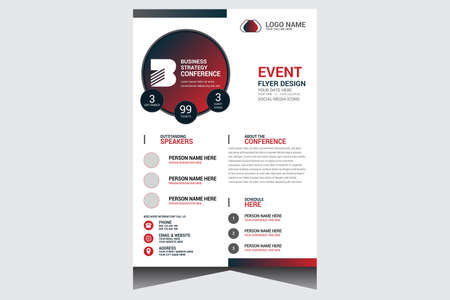 Special corporate business event flyer design templateのイラスト素材