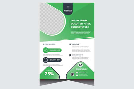 Creative promotional modern business flyer design templateのイラスト素材