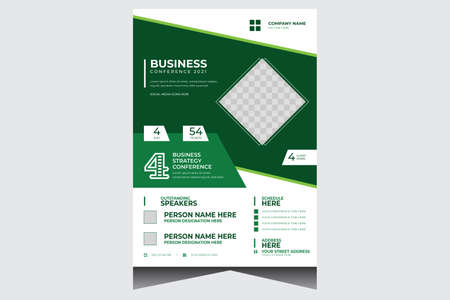 Corporate business event flyer design templateのイラスト素材