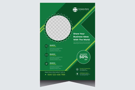 Special creative corporate business flyer design templateのイラスト素材