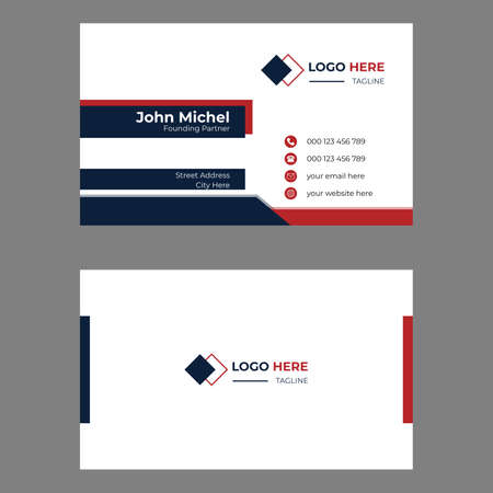 Creative personal business card design templateのイラスト素材