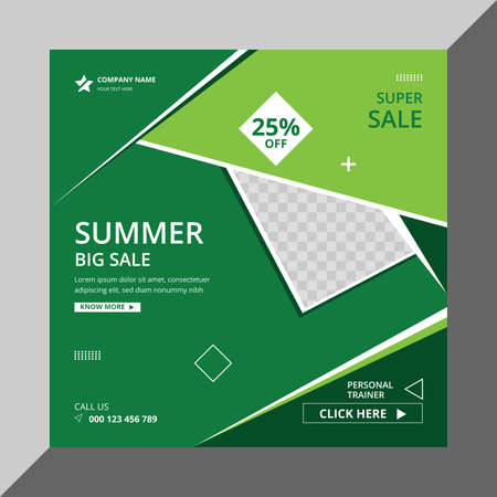 Special creative building design social media templateのイラスト素材