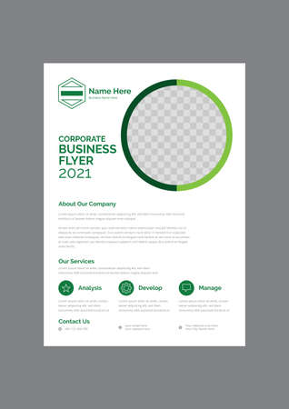 Classic promotional business flyer design templateのイラスト素材