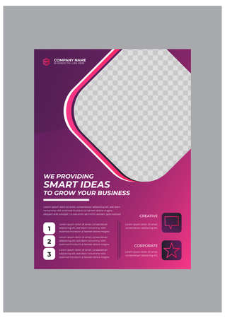 Creative corporate modern business flyer design templateのイラスト素材