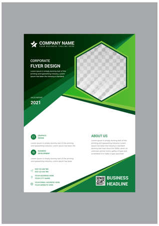Promotional creative corporate business flyer design templateのイラスト素材