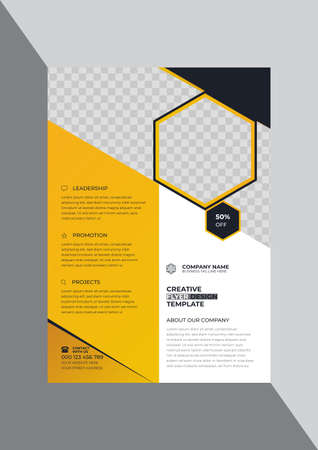 Promotional creative business flyer design templateのイラスト素材