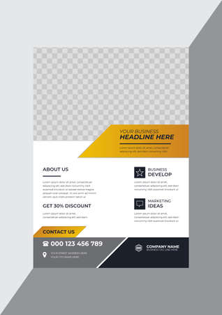 Creative modern business flyer design templateのイラスト素材