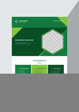 Promotional creative business enterprise flyer design templateのイラスト素材