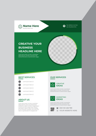 Promotional classical business flyer design templateのイラスト素材